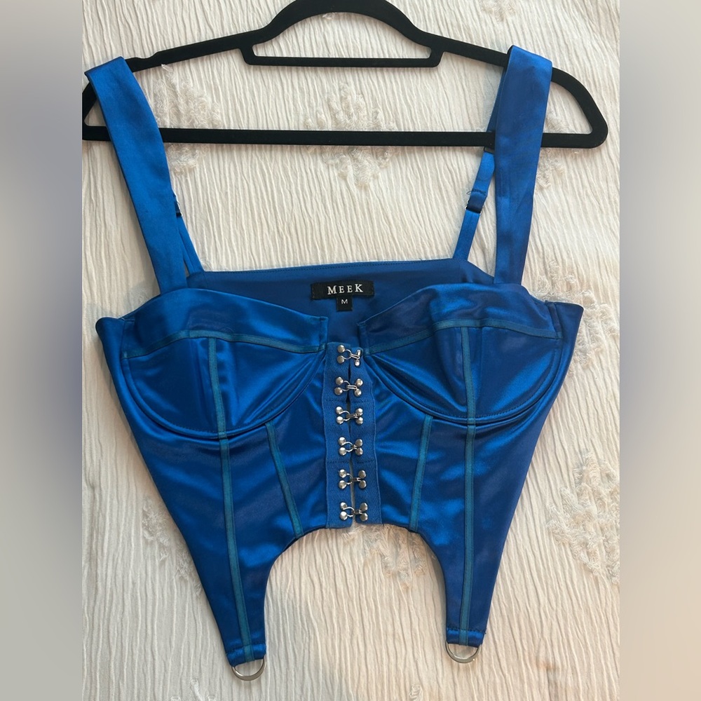 Meek Blue Crop Top